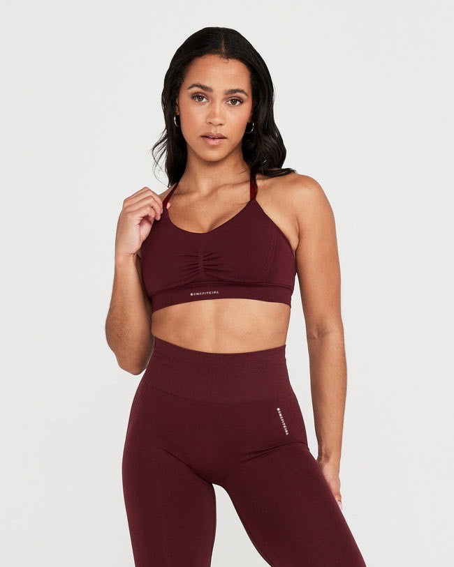 Bordeaux X-Clip Bra