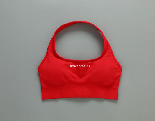 Crimson Halter Bra