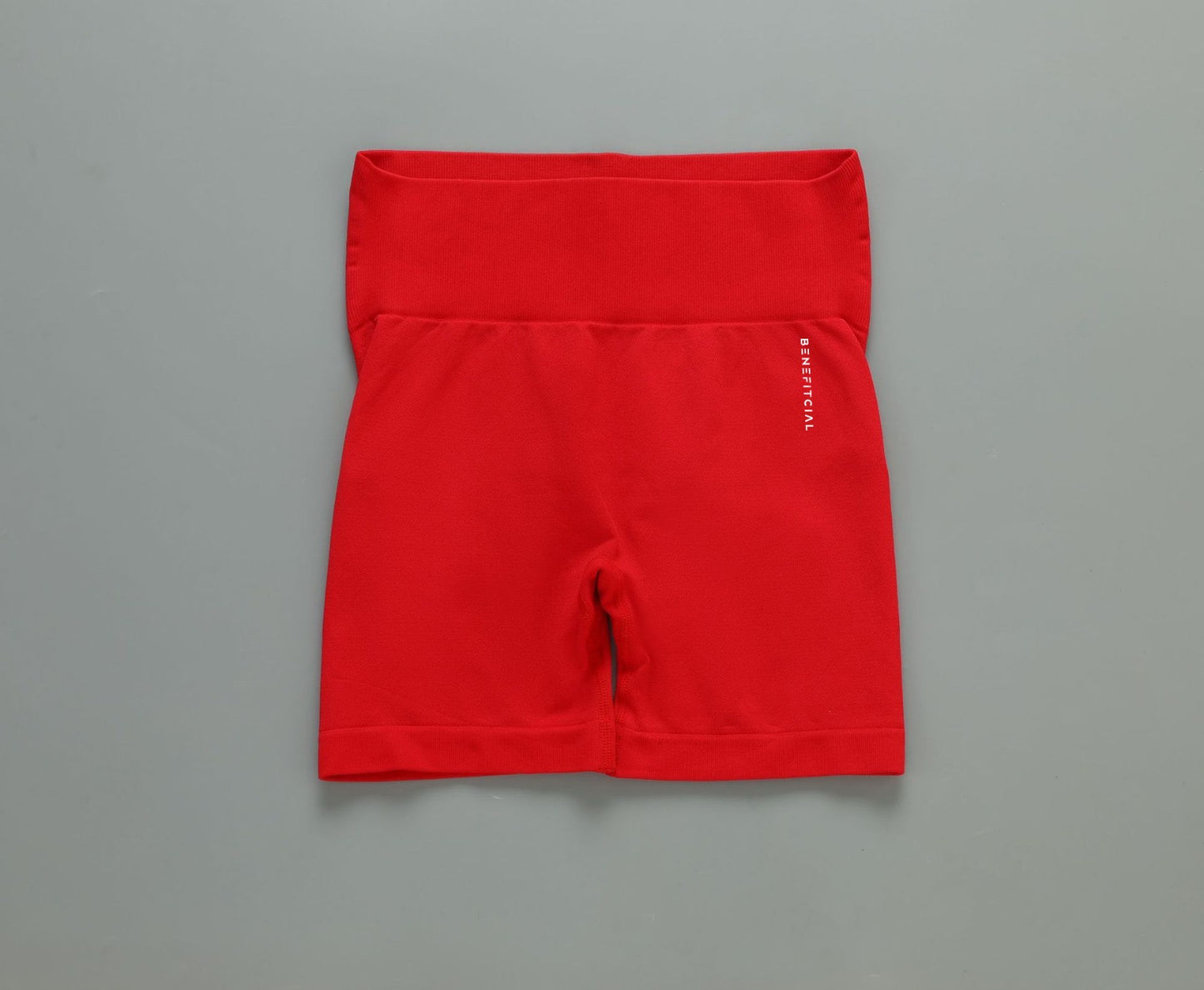 Crimson Sleek Biker Shorts