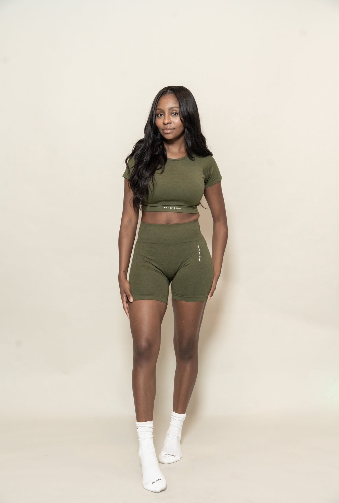 Forest High Waist Shorts