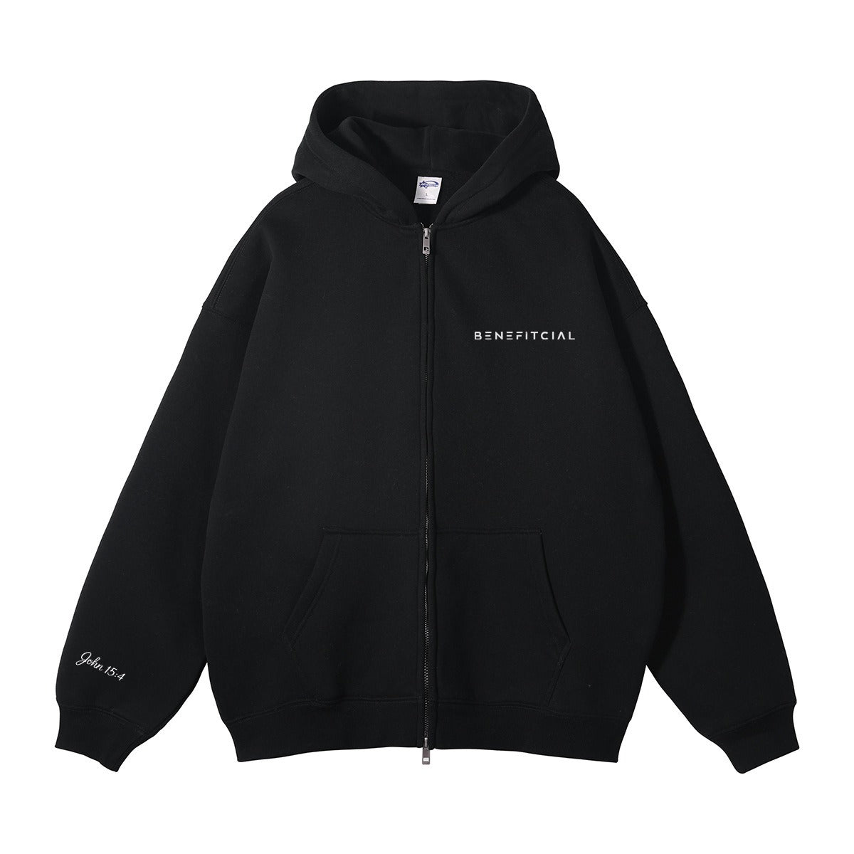 Black Zip Abide Hoodie [Pre-Order]