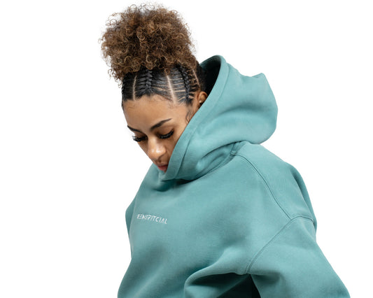 Deep Teal Abide Hoodie