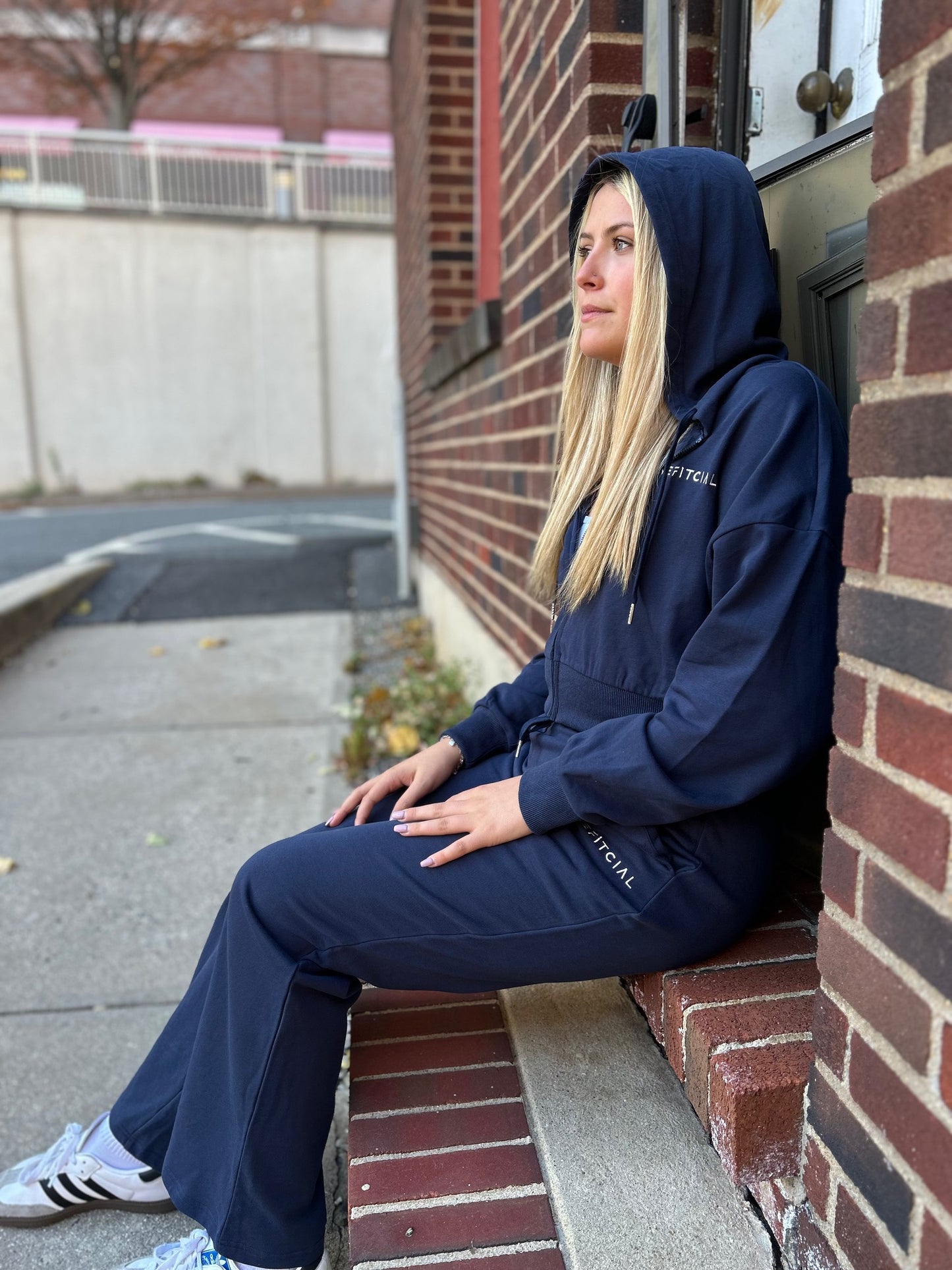 Navy Abide Lounge Hoodie