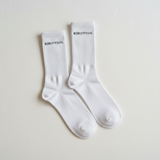 BENEFITCIAL Socks Luxury White Background