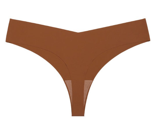 Espresso Seamless Thong